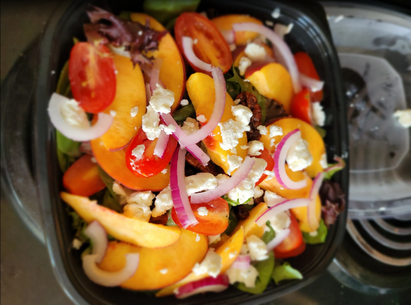 The Grateful Gourmet Mango Salad fresh ingredients. locally Owned  