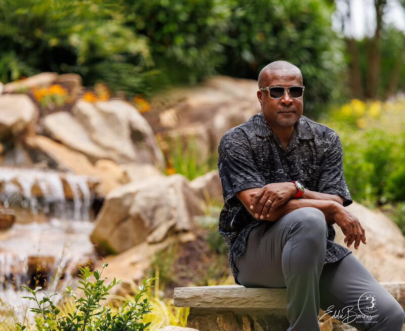 Eddie Barnes Portrait photographer in Greenville SC during golden hour