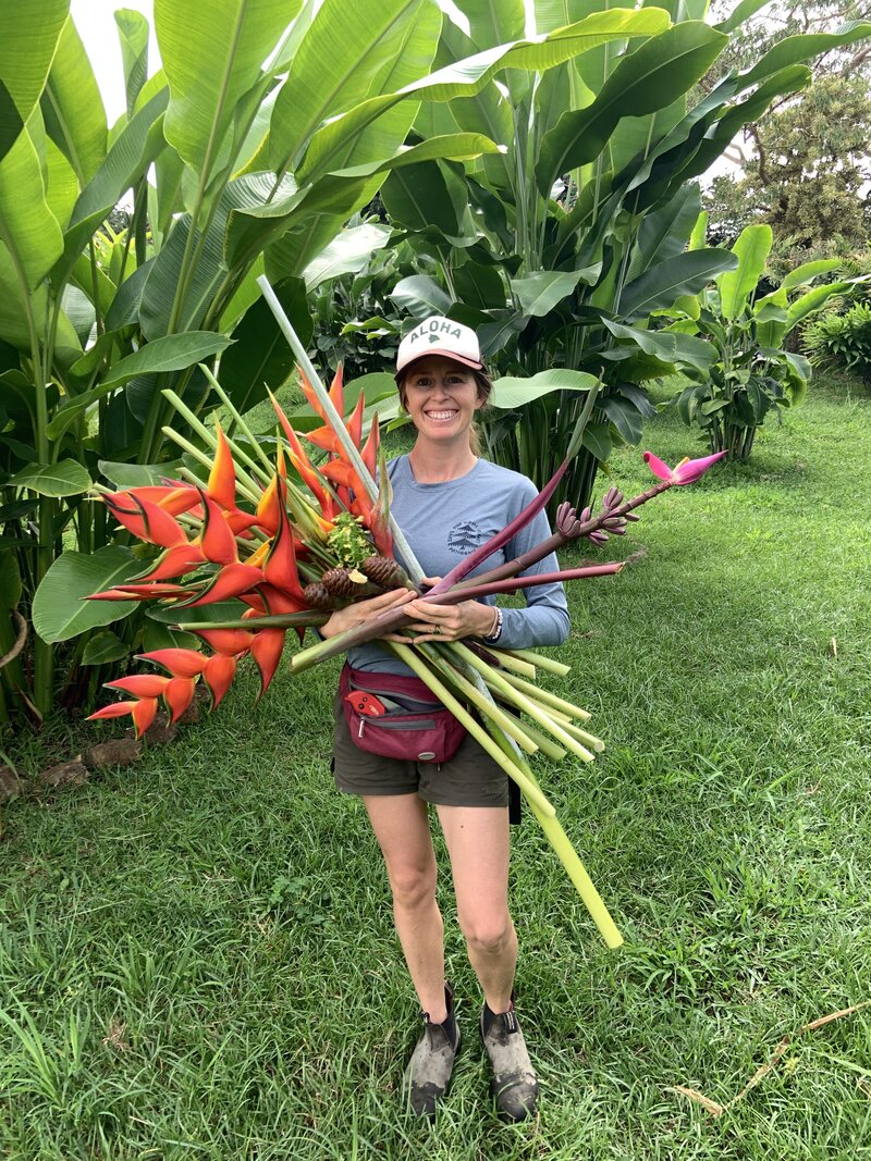 Flower farmer face