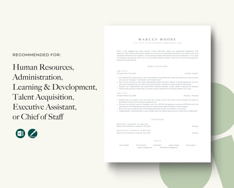 ATS-FRIENDLY RESUME + COVER LETTER