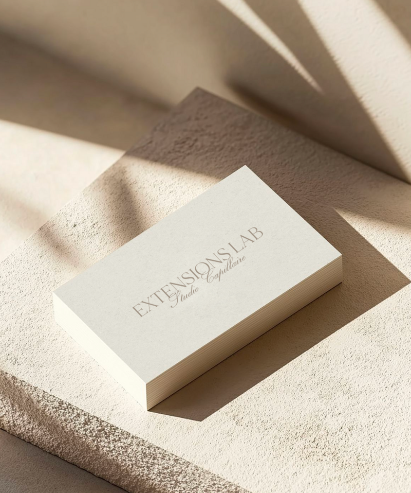 des cartes d'affaire extensions lab