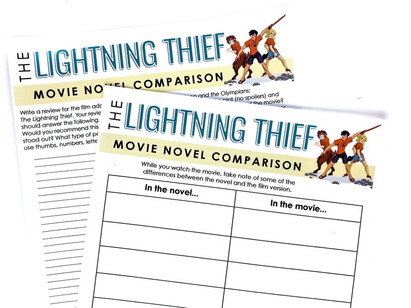 10 Creative Activities to Teach Percy Jackson & The Olympians: The  Lightning Thief by Rick Riordan Teaching Percy Jackson: 10 Creative  Activities - Presto Plans