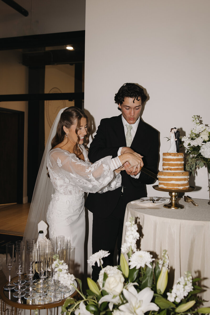 Engagement session in Indiana at a modern upscale bar