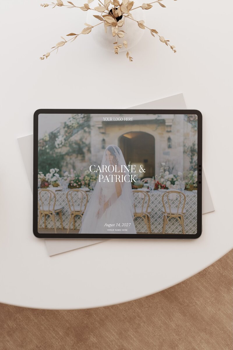Client proposal Showit add-on page template for wedding photographers and wedding pros
