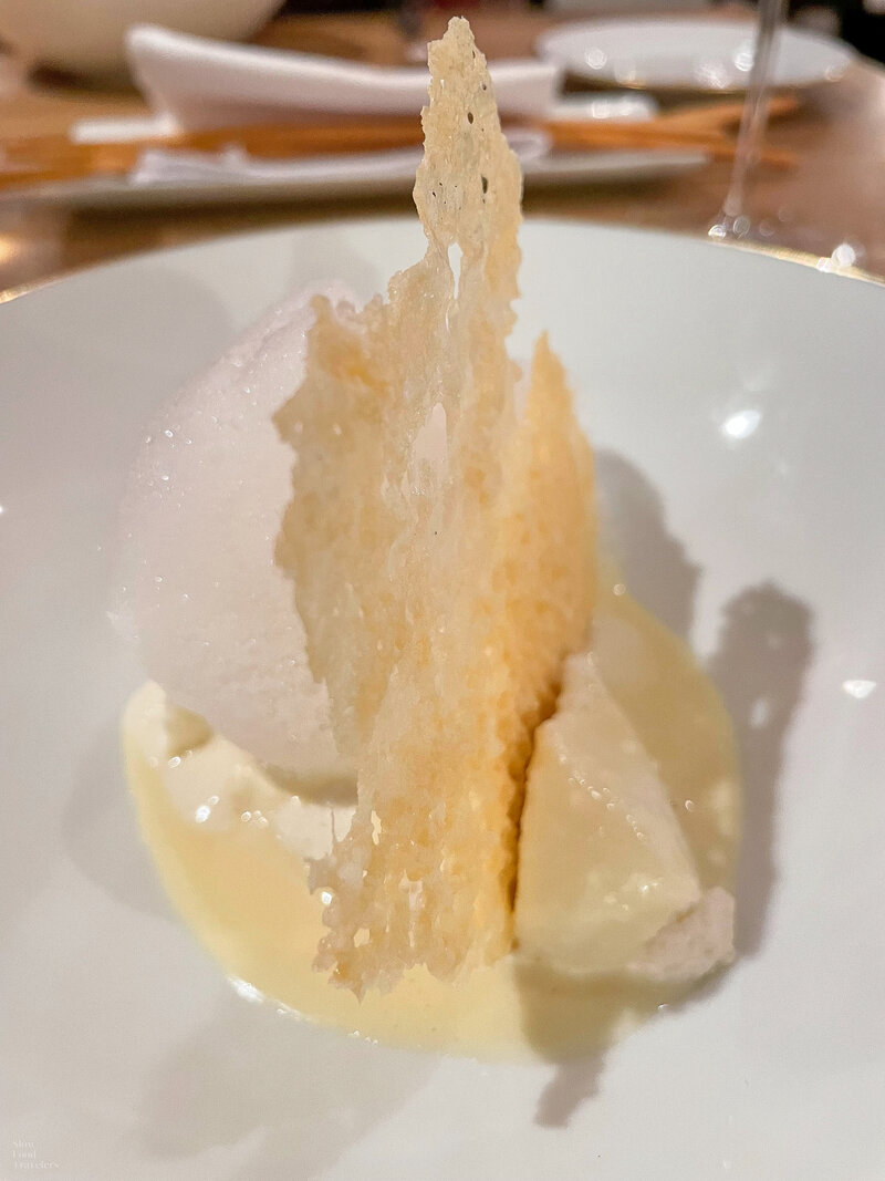 5 types of Parmesan cheese at Francescana at Maria Luigia in Modena, Italy
