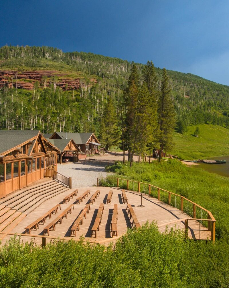 piney river ranch ceremony setup
