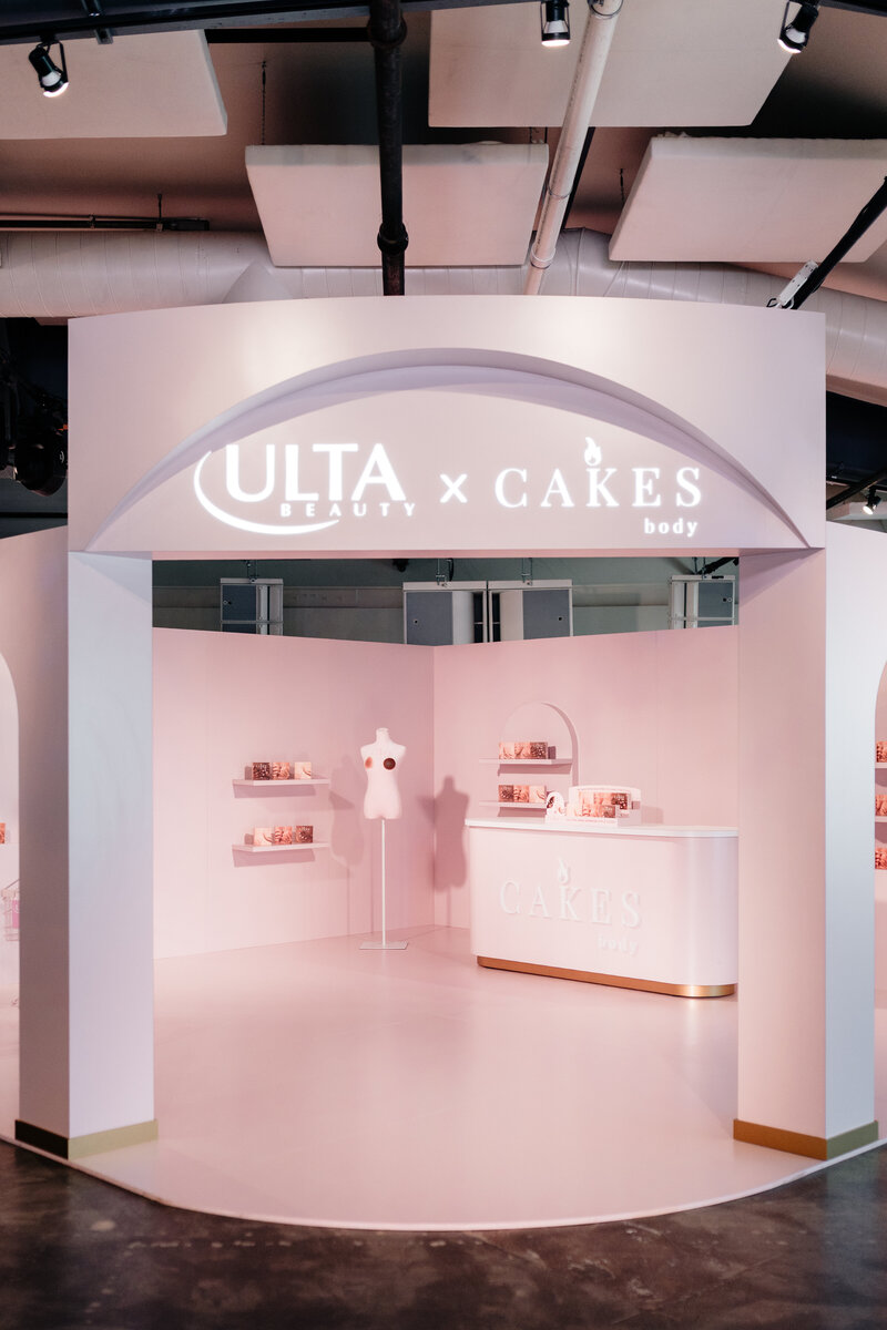Cakes Body influencer event by The Works Collective | experiential event design in Los Angeles.