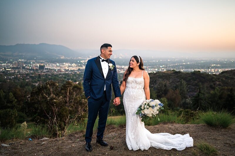 Burbank Wedding Photographer | Castaway | Los Angeles Wedding | Dusty blue and black tie | Nataly Hernandez Photography-199