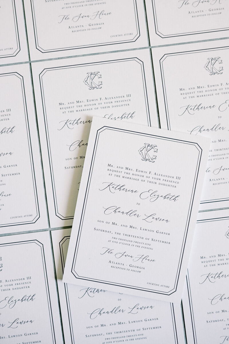 Dahlonega GA custom wedding invitation designer