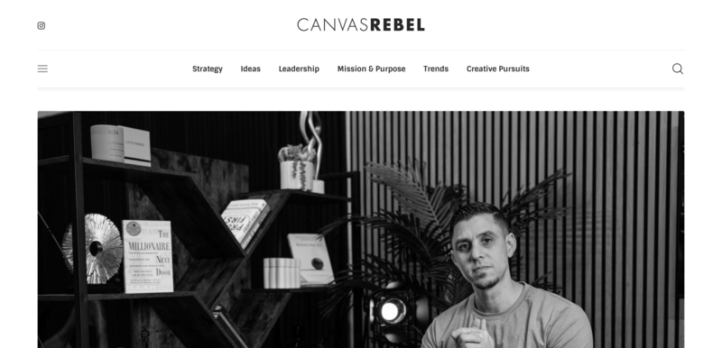 Screenshot from CanvasRebel article showcasing Continuum DJs’ creative direction, premium service model, and growth as a leader in the wedding and corporate entertainment industry.