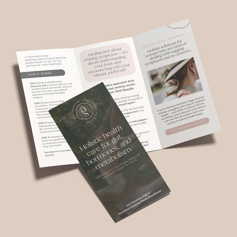 brochure design for functional medicine