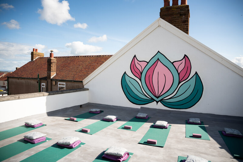 Rooftop of Yoga Rise Studio