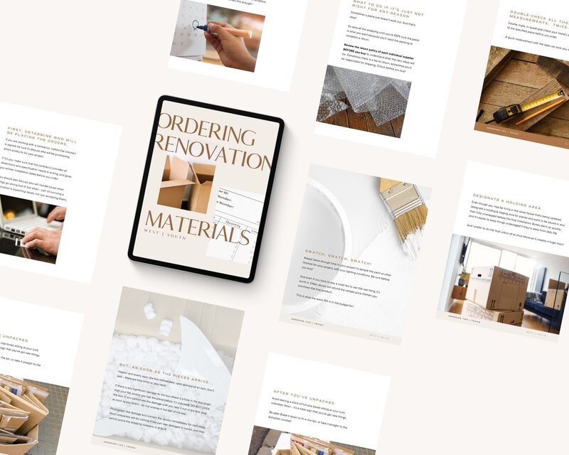 ORDERING MATERIALS PAGES