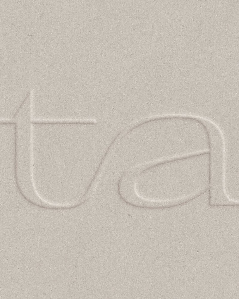 embossed logo