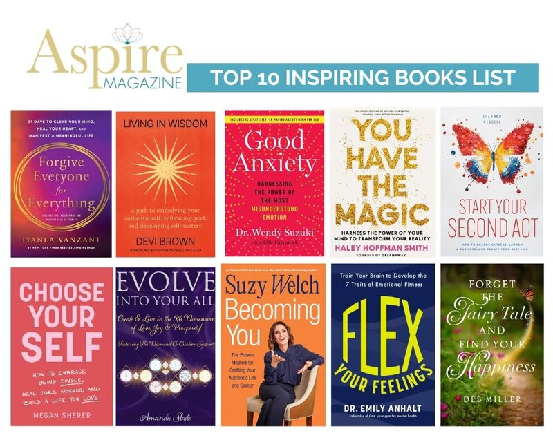 Aspire Magazine - Top Inspiring Books List with the book Start Your Second Act