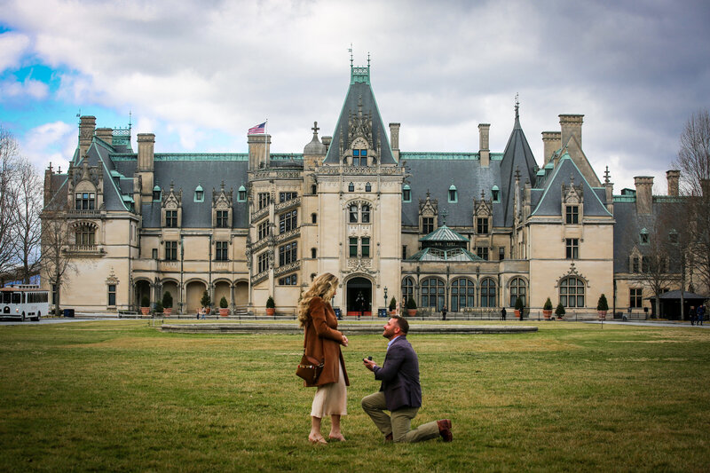 Light Shifter Studios photographs a proposal at the Biltmore in Asheville, North Carolina. 