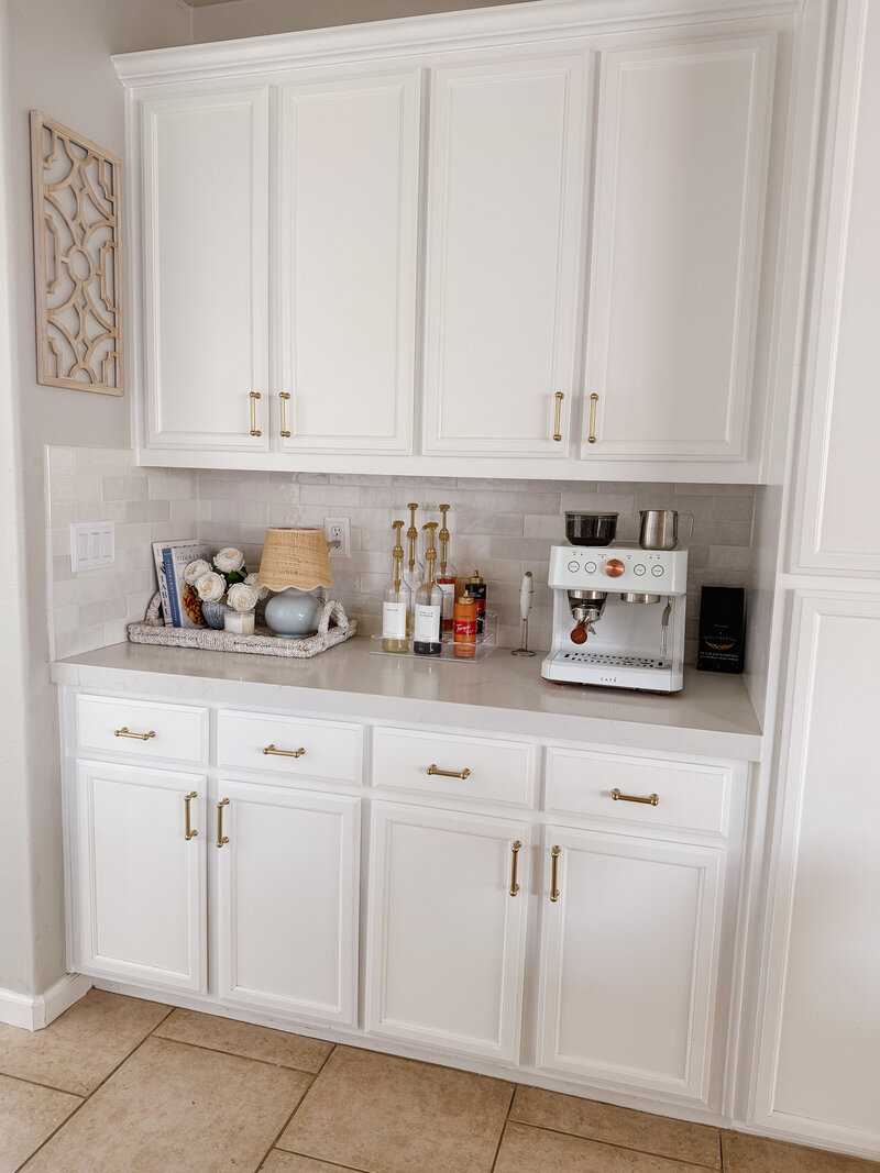 neutral cabinets and countertops in a kitchen