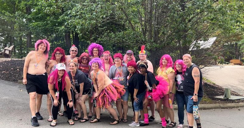 pink mullet parade