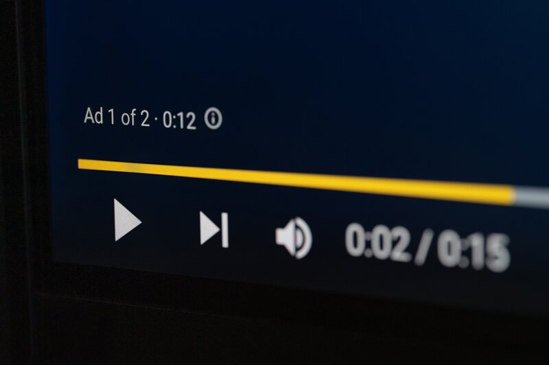 media controls on a video