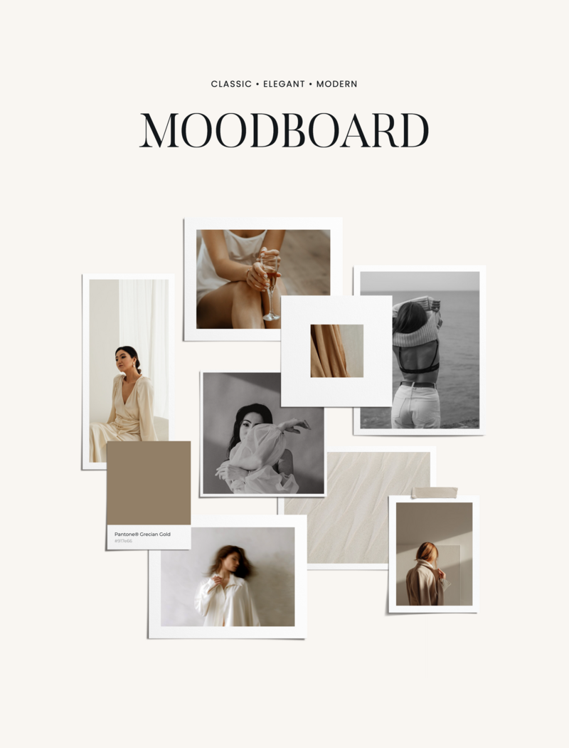 Showit Add On Moodboard Collage Website Template