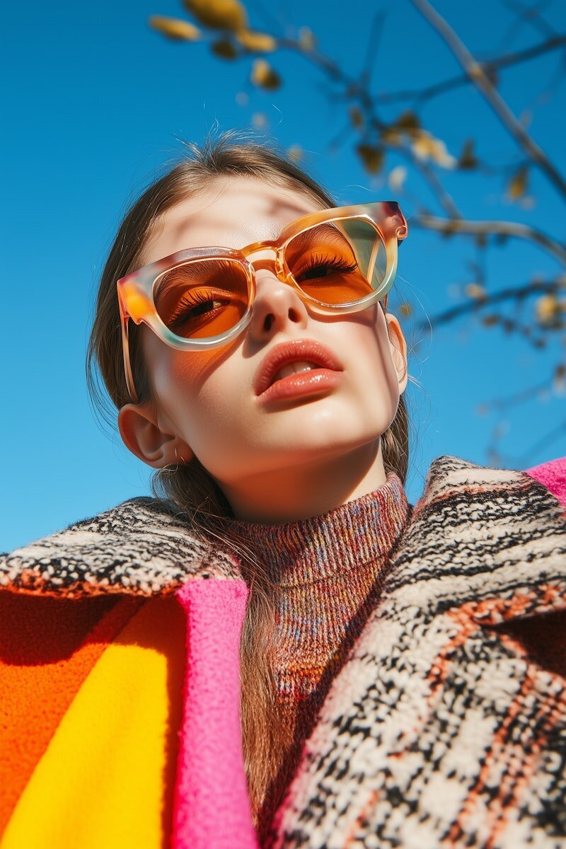 Stylish Woman with Sunglasses