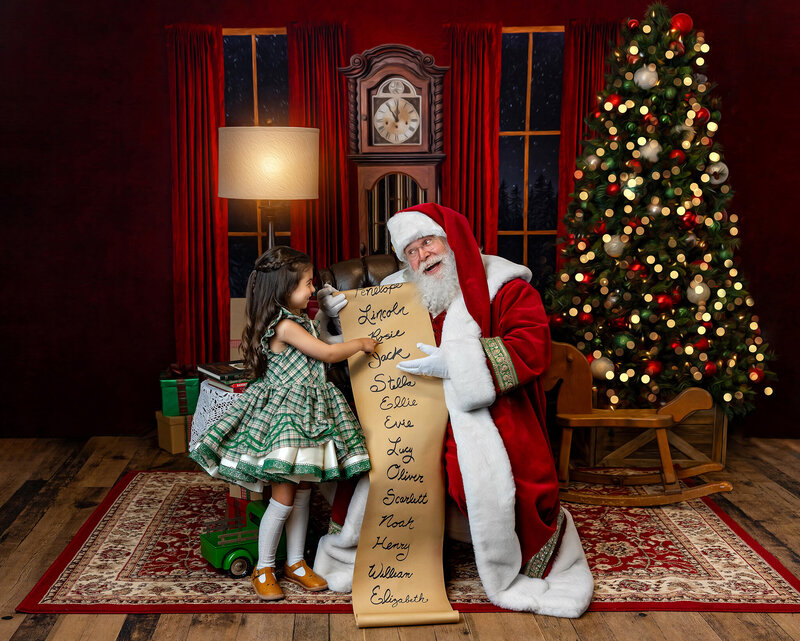 Our professional Santa Claus photography sessions create lasting memories for your family.