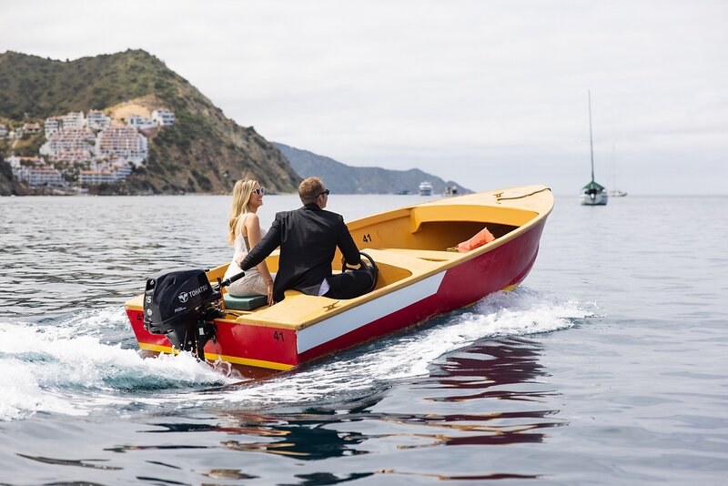 Catalina Island Elopement with a boatride