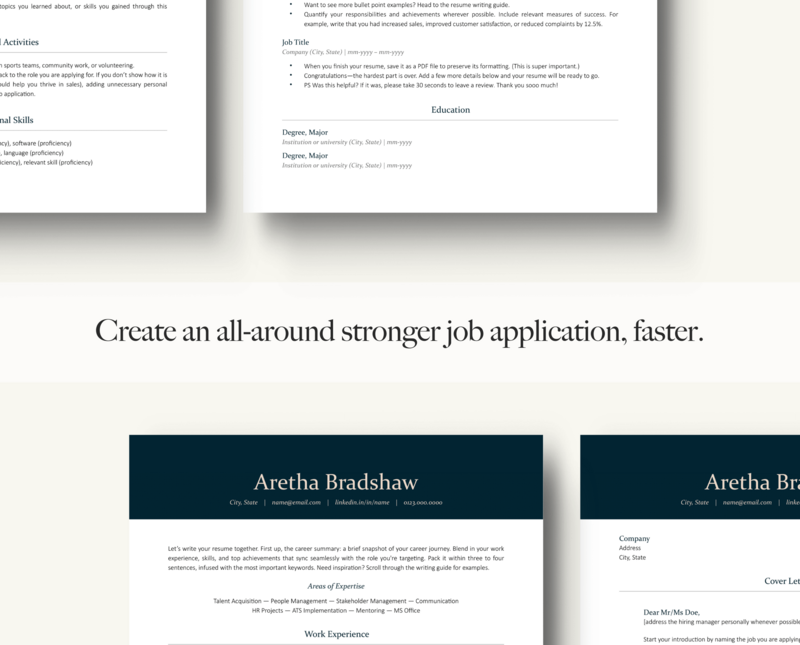 ATS-FRIENDLY RESUME + COVER LETTER