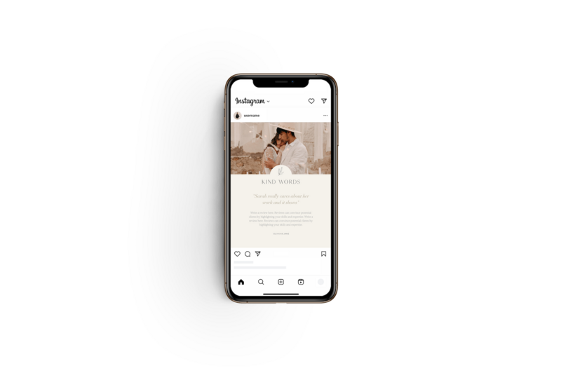 Elegant Instagram templates Olive Oak 3