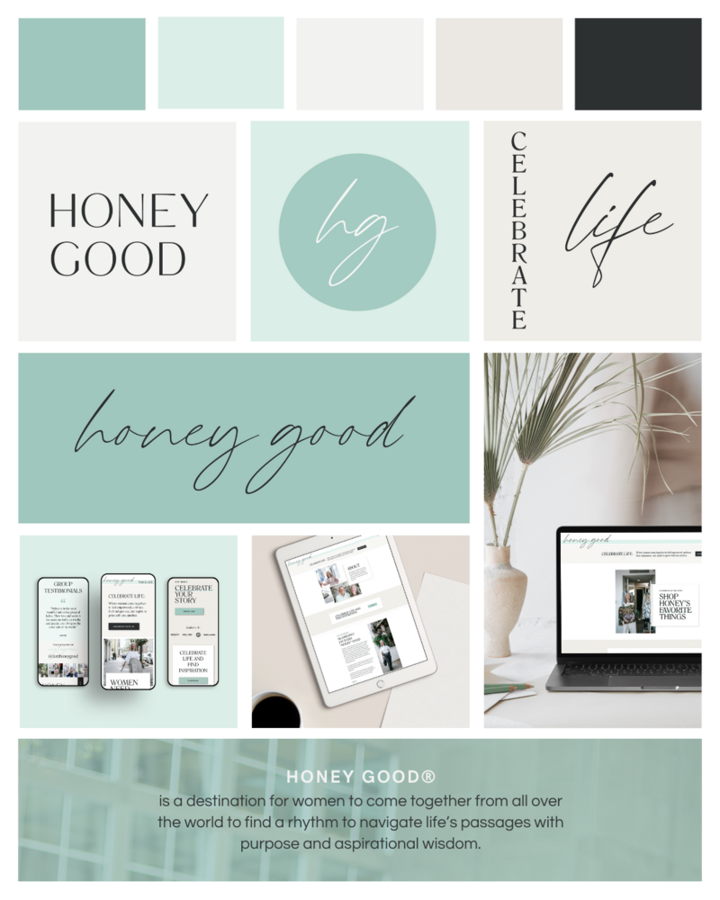 soft, muted, and editorial branding for a blogger and influencer for women over 50