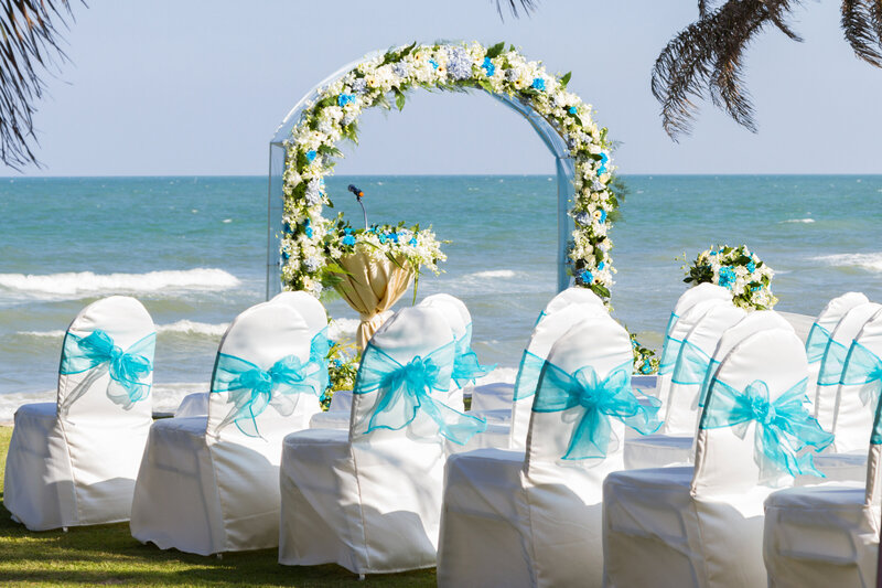 Beach Wedding Florals from Essence of Flair