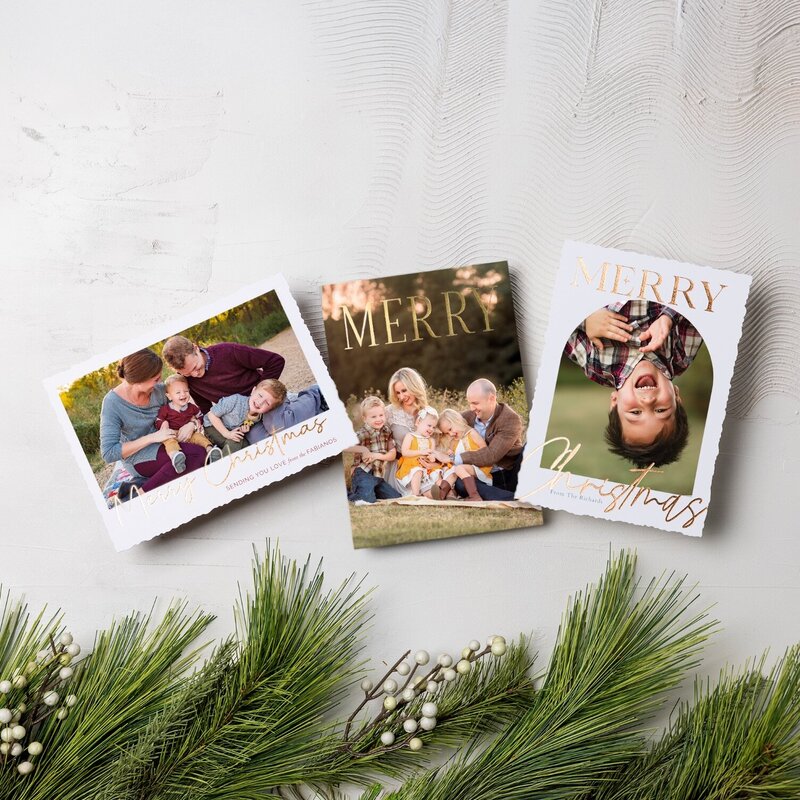 Custom Christmas cards in Oklahoma City are offered by photographer Missy Mayo.