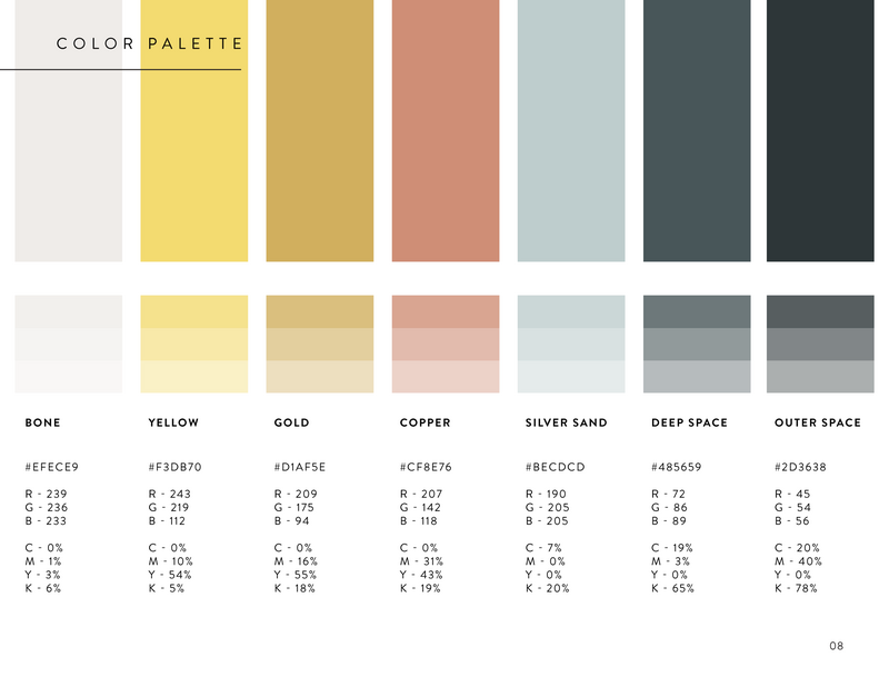Things to do in Greece - Brand Identity Style Guide_Color Palette