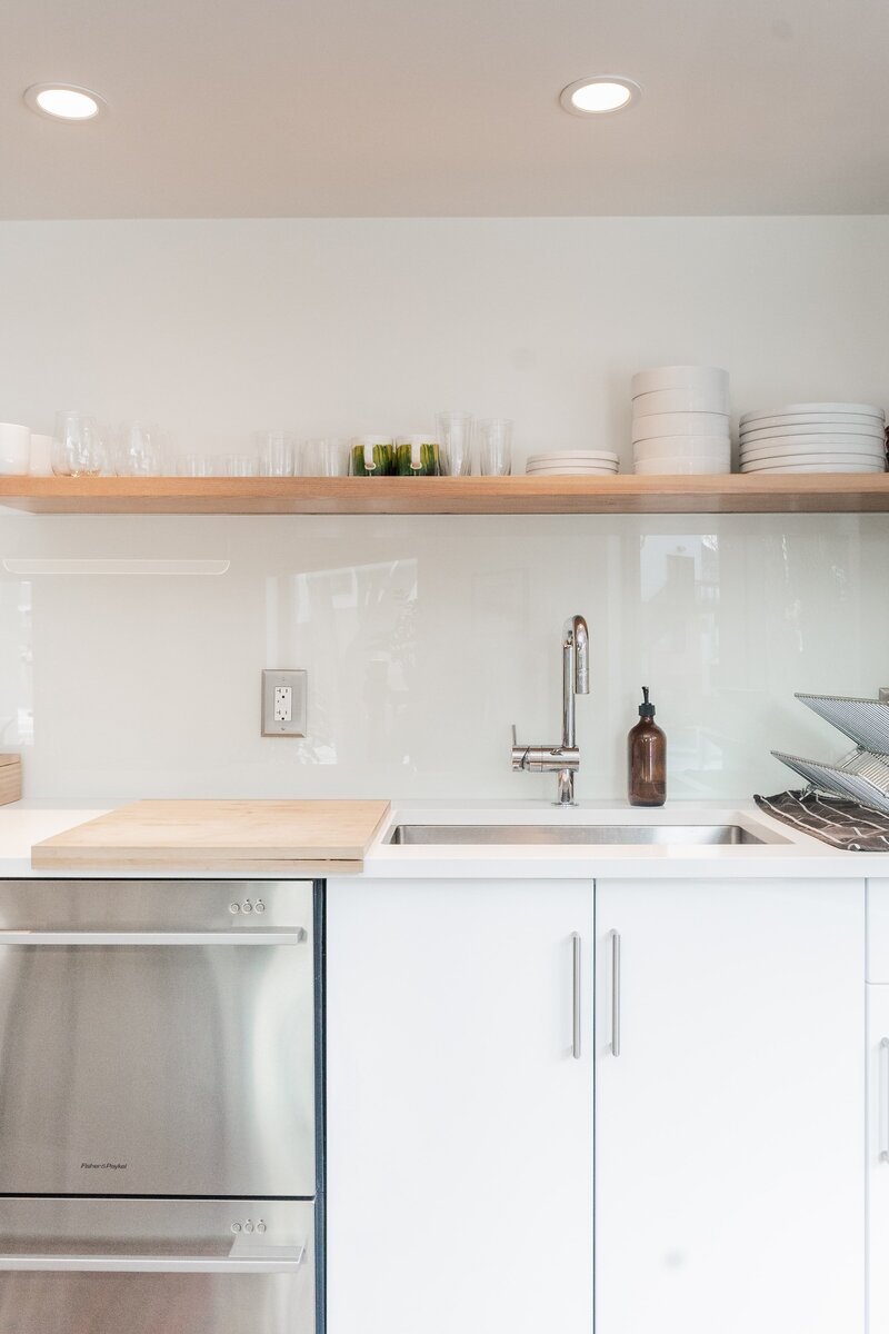 Clean, minimal kitchen