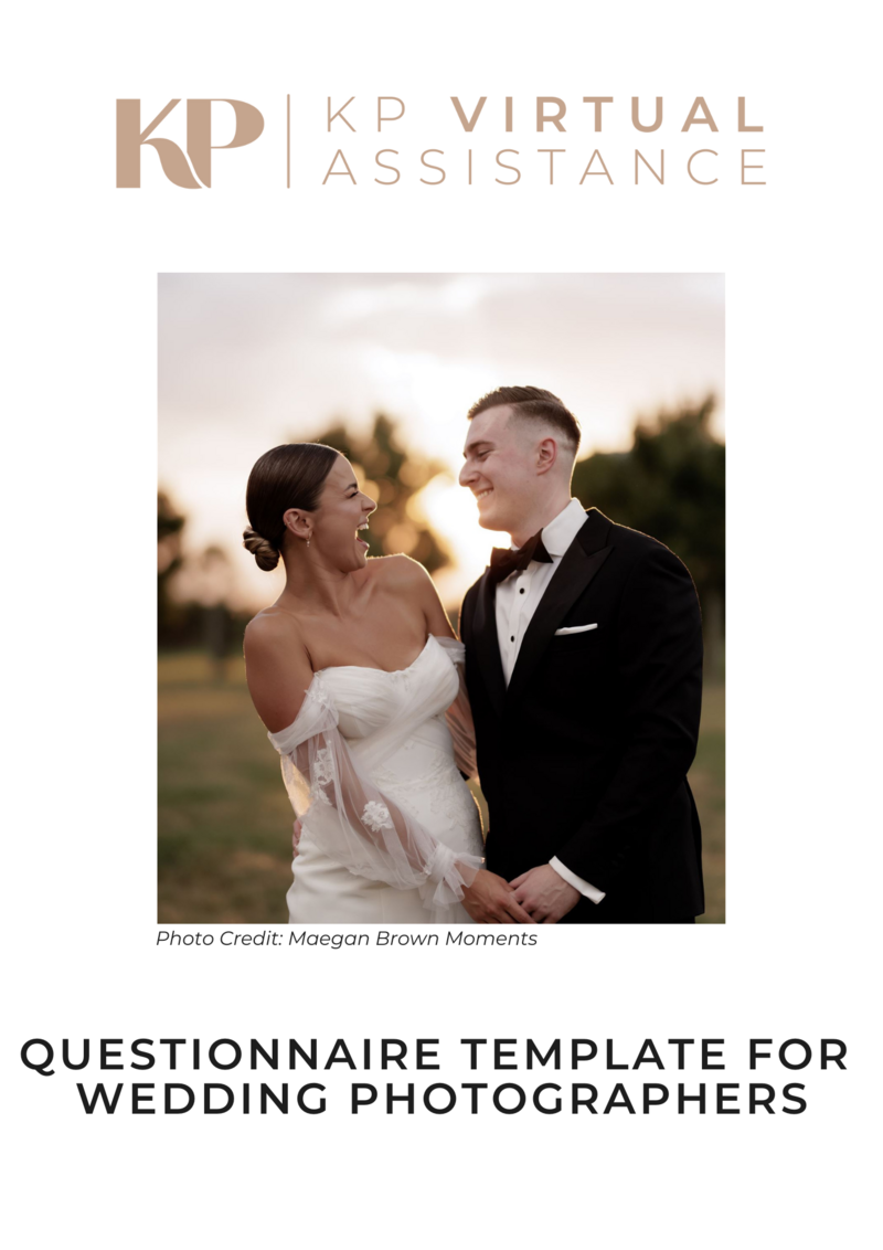 Questionnaire Templates for Lifestyle Photographers