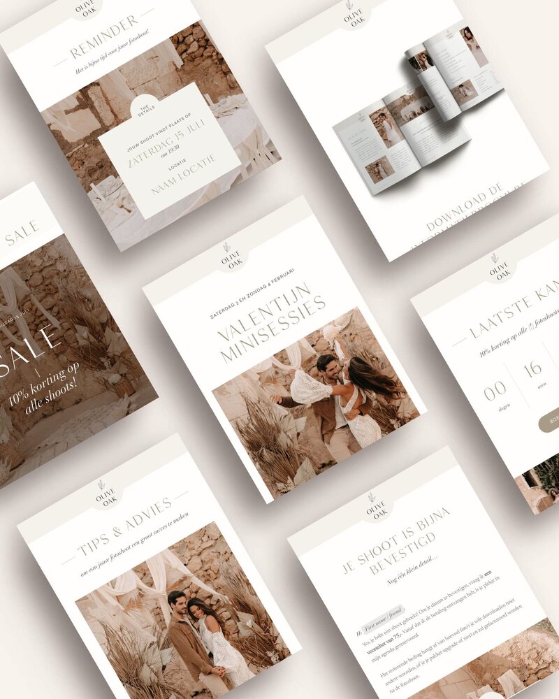 Flodesk e-mail templates voor fotografen