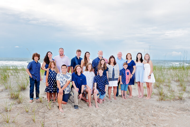 Multigeneration Family Beach Portrait