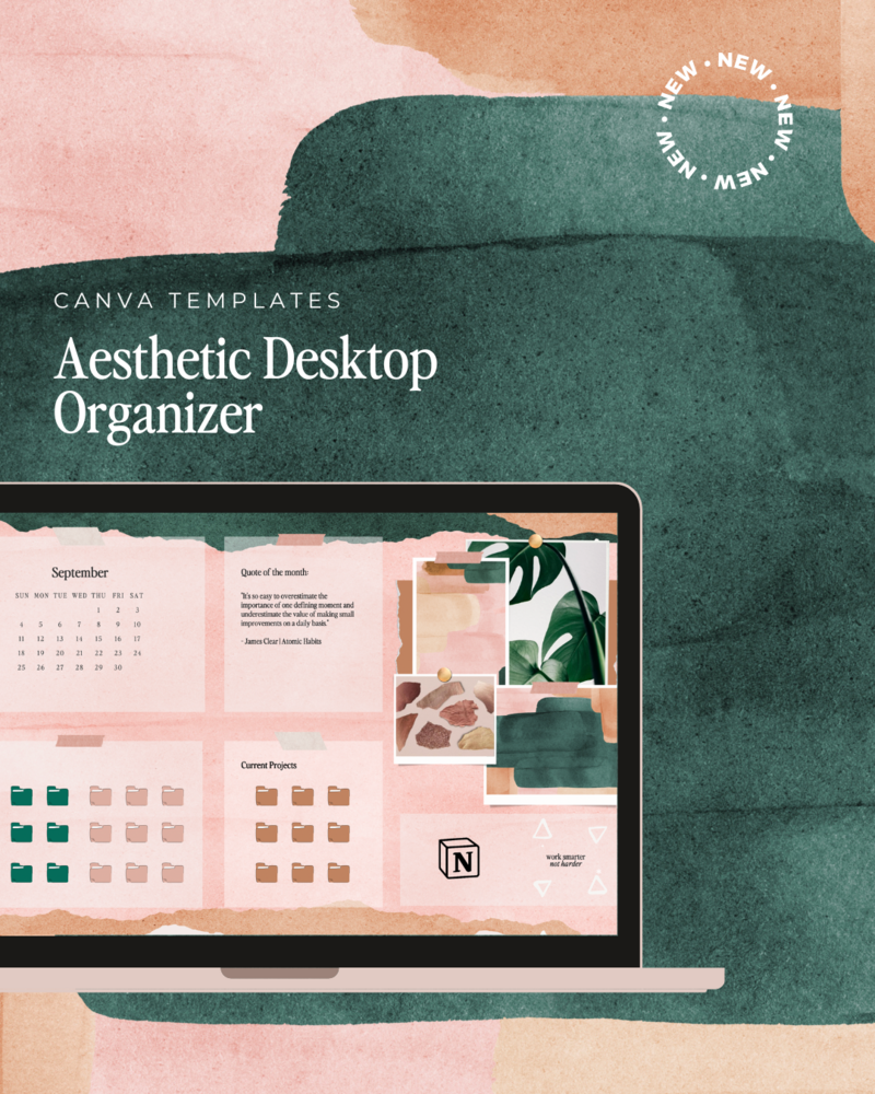 Aesthetic Desktop Organizer Portrait x