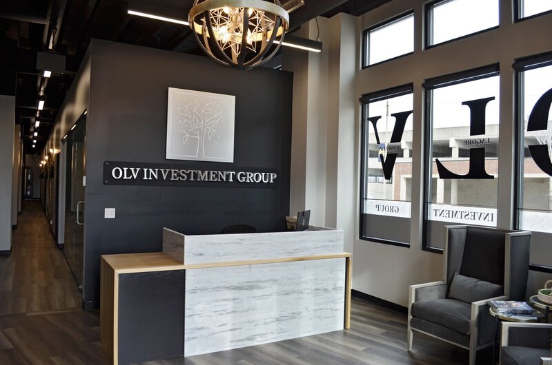 Olv Investment Group's mdoern reception area