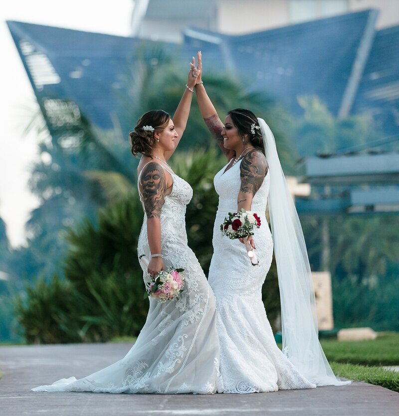 Cancun Lesbian Wedding Photographer