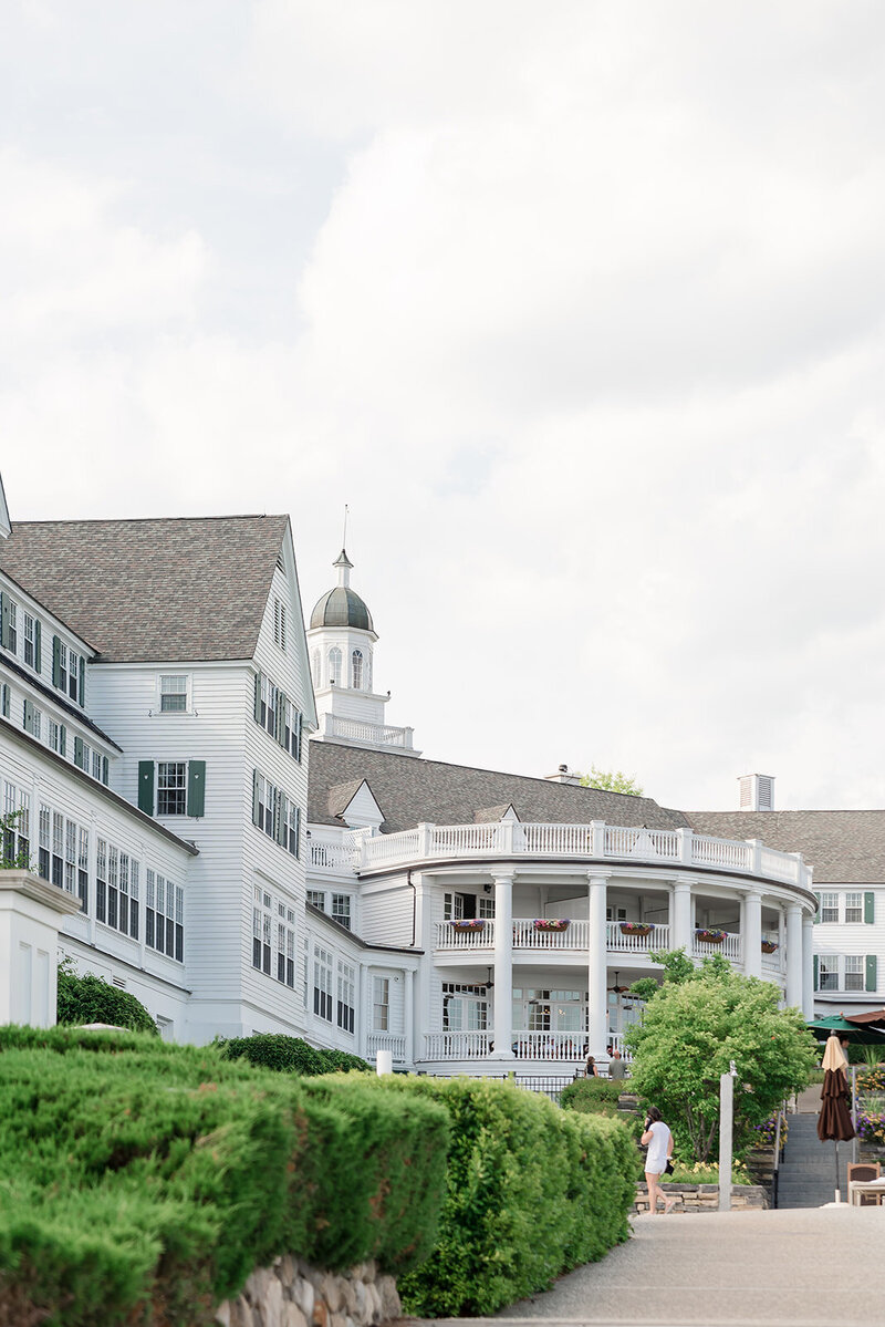 rehearsal dinner at the sagamore resort with the wedding on northern lake george