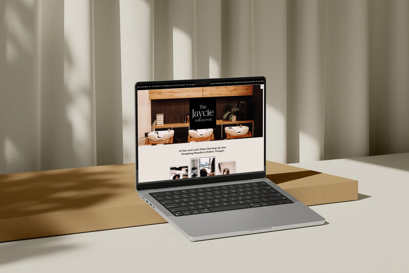 Luxury salon brand identity and custom website built by Ruby Works Co.™ to position The Jaycie Collective as a premium beauty destination.