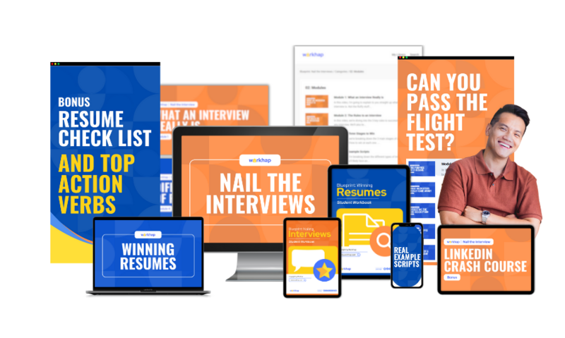 tablet mockup for the Winning Resume Blueprint