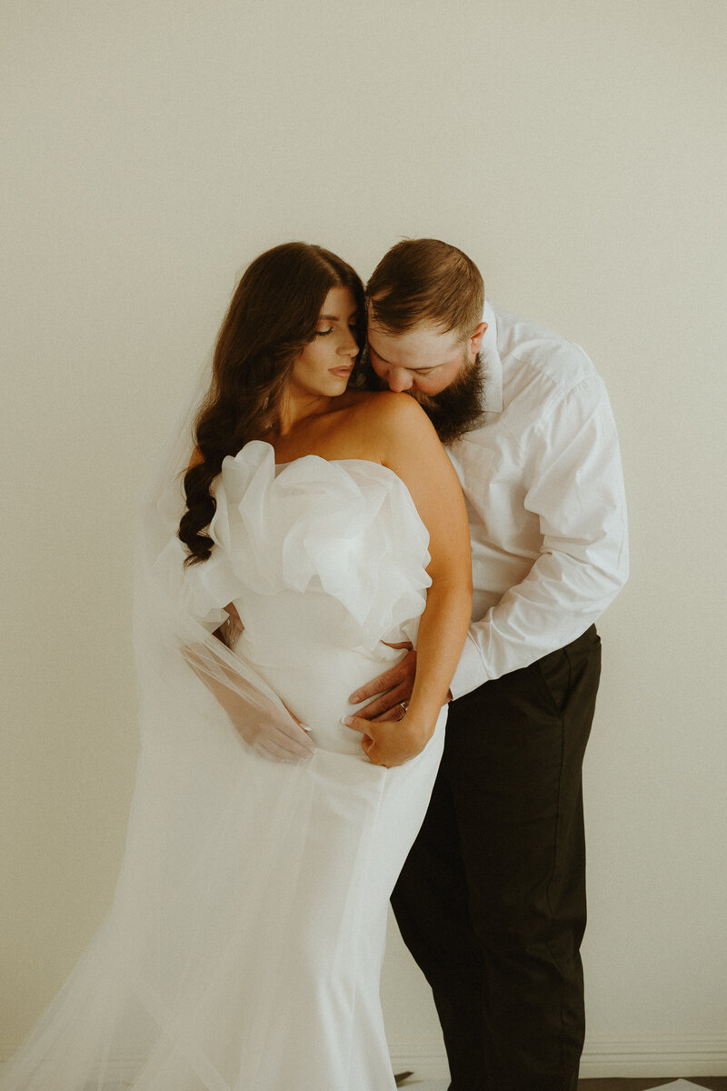 Intimate studio wedding portraits in Abilene, TX 
