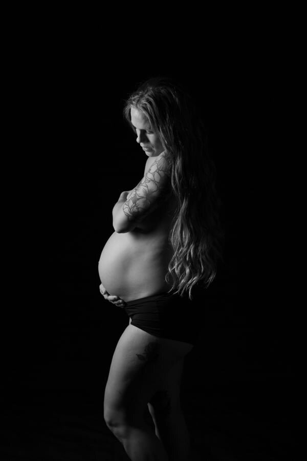 tattoo maternity photoshoot fort mill