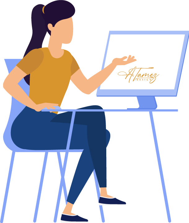 Vector Design of a Computer for graphic design