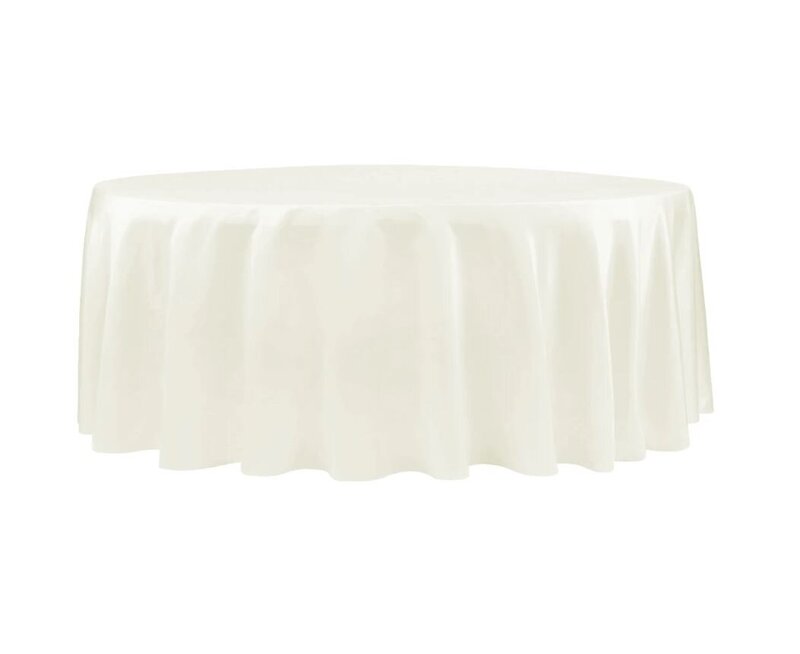 Lamour tablecloth- Ivory-Rori Ranch Rentals