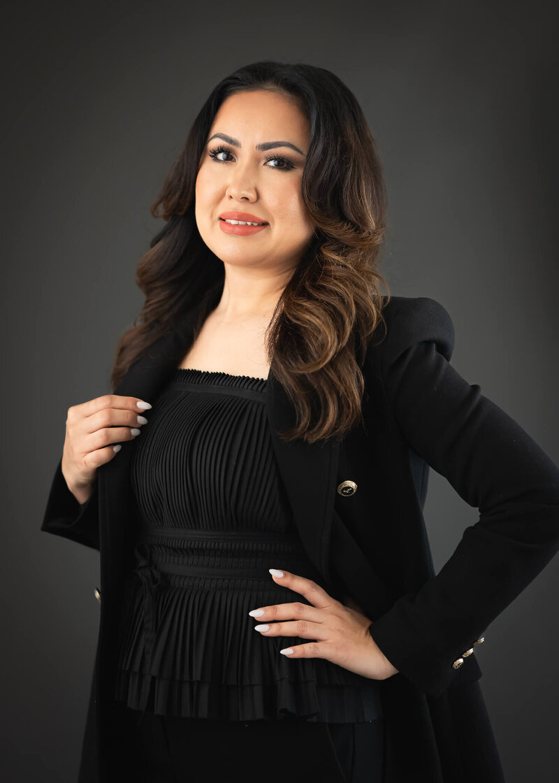High end headshot of woman restaurant owner