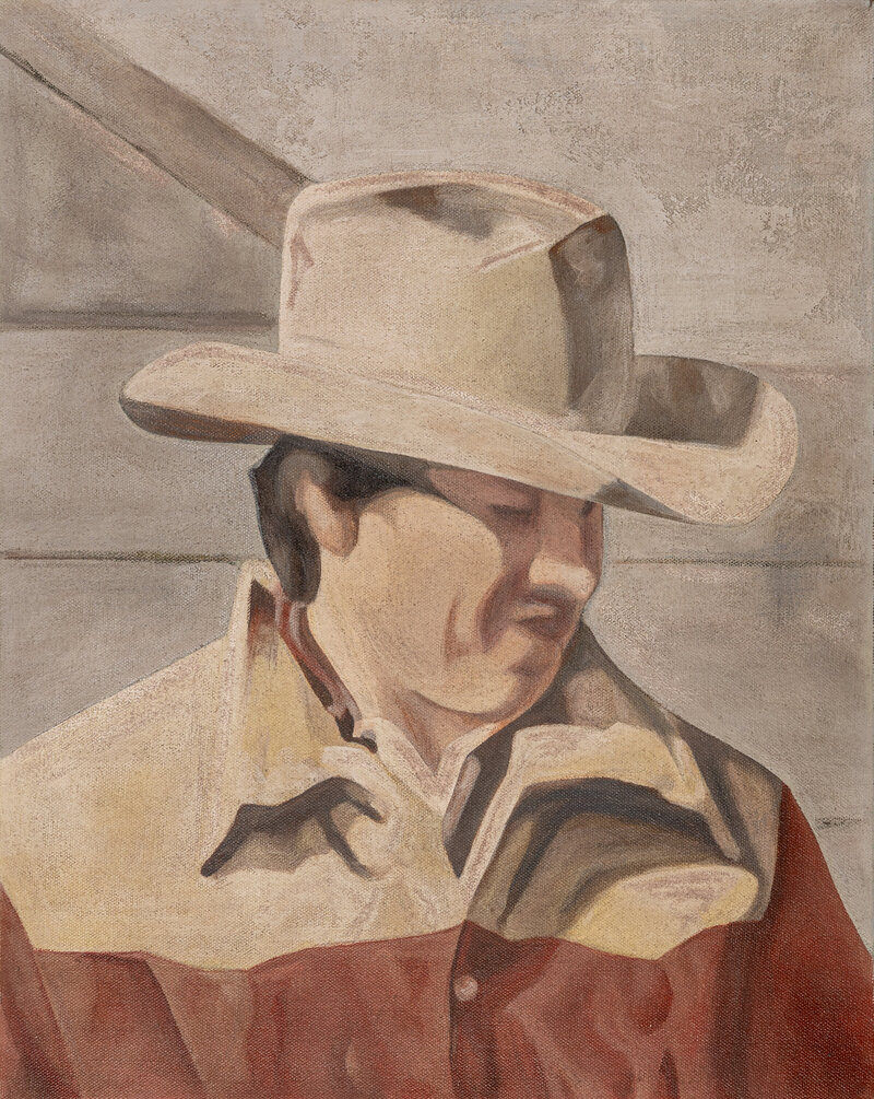Christen-Horner-Art-Austin-Texas-OriginalPainting-2024-Echoes-Of-The-Vintage-Cowboy-16x20