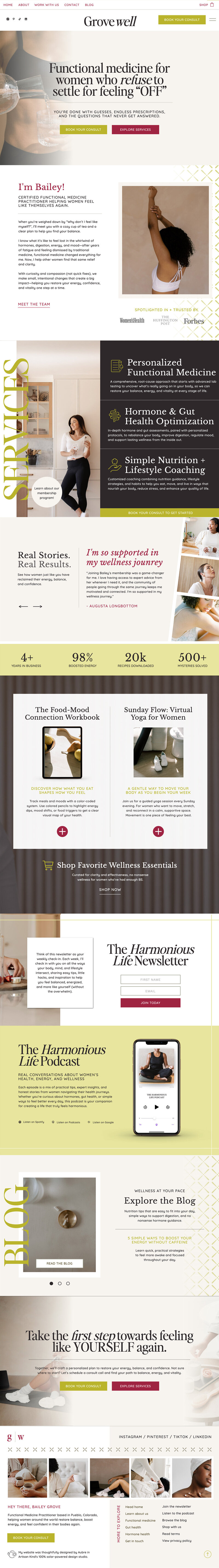 A soft, minimalist take on the Lumen template featuring gentle neutrals and open space. Perfect for brands that value calm energy and understated elegance.